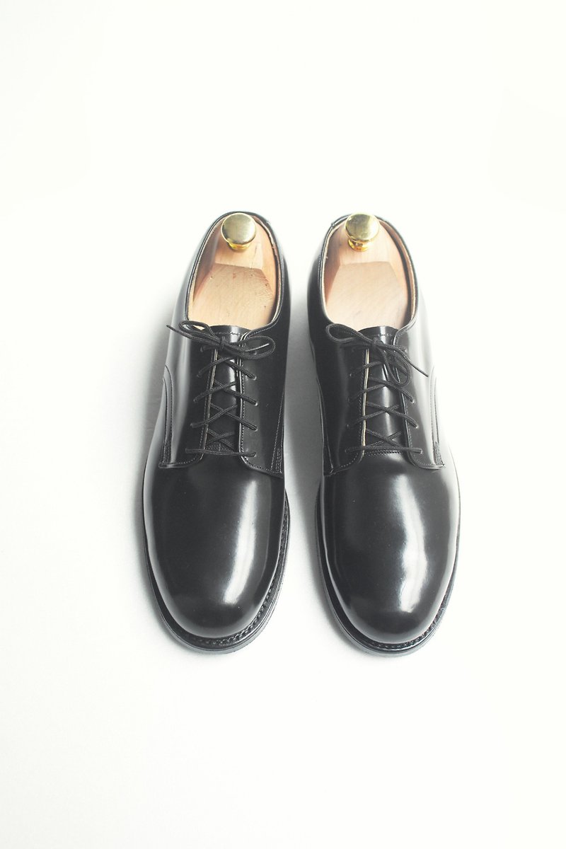 80s 美國海軍制式皮鞋｜US Navy Service Shoes US 8N EUR 3940 - Deadstock - 女款休閒鞋 - 真皮 黑色