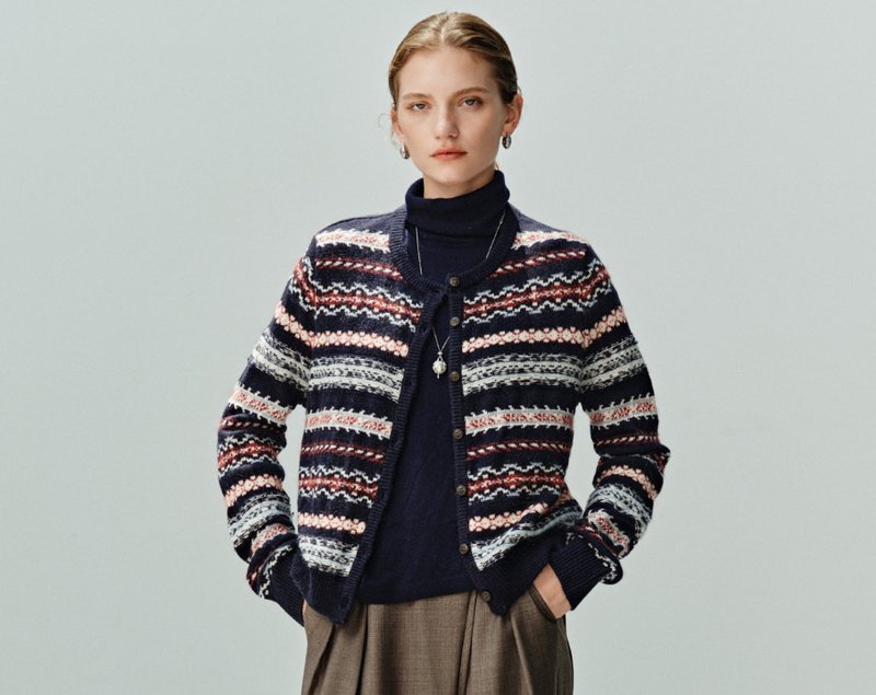 【費爾島絨感重工】法式簡約 羊毛混紡/針織毛衣 - 女毛衣/針織衫 - 其他材質 多色