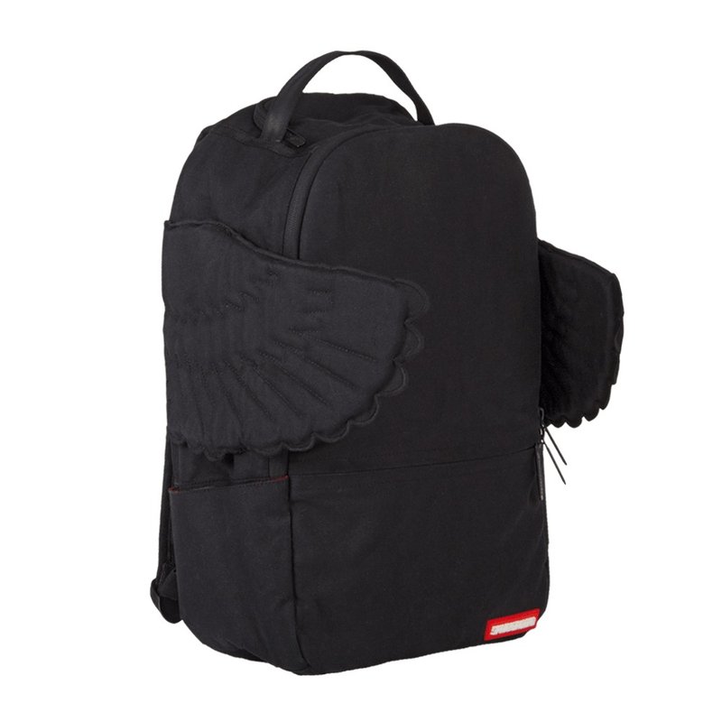 【SPRAYGROUND】DLX WINGS 系列 Ghost Stealth Wings 潛行幽靈翅膀潮流筆電後背包 - 後背包/背包/書包 - 其他材質 黑色