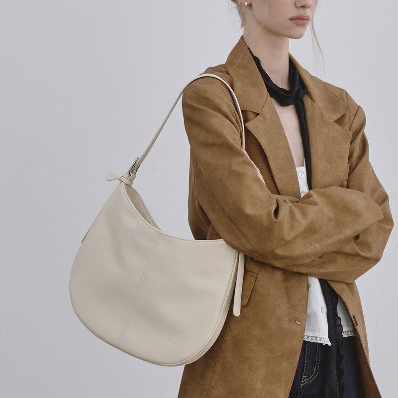 韓國製 MUR Pair bag 手袋/單肩包/上肩袋/手提袋 Ivory - 側背包/斜背包 - 環保材質 