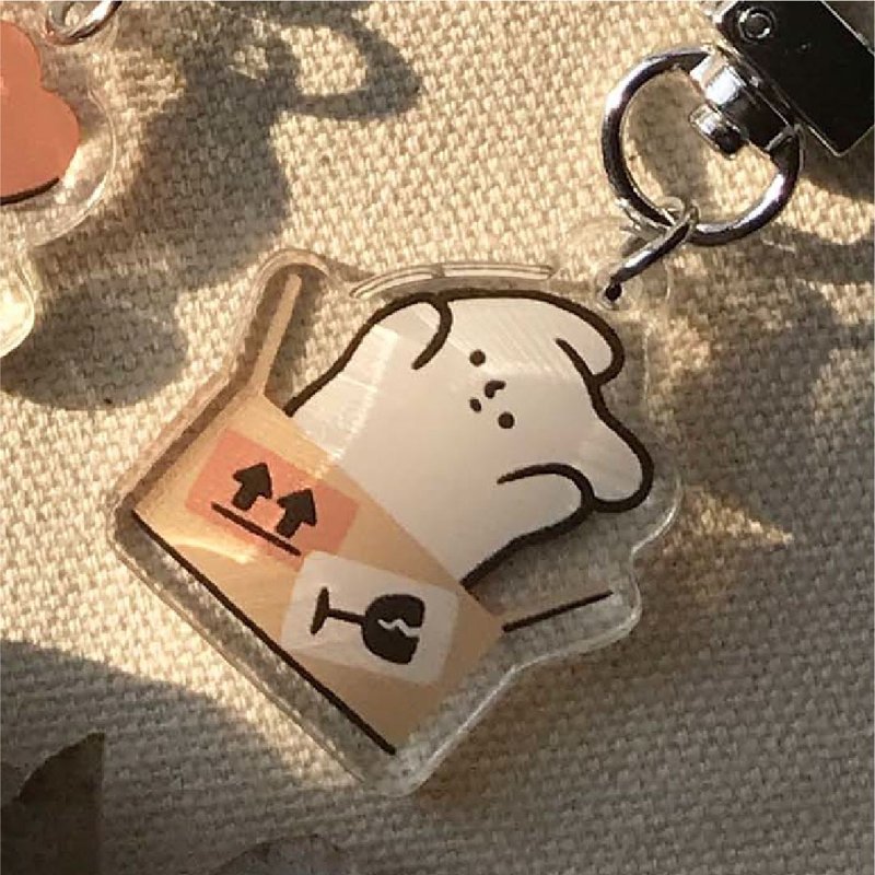 易碎物品 十大療癒小物壓克力吊飾 - 吊飾/掛飾 - 壓克力 白色