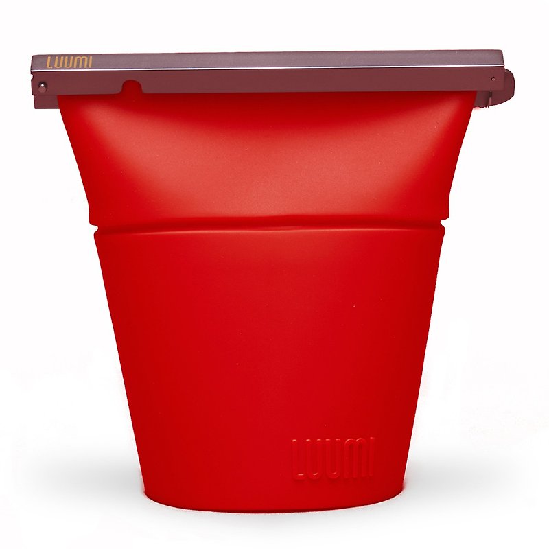 加拿大LUUMI Bowl 外食帶 紅 - 便當盒/食物袋 - 矽膠 紅色