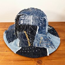 襤褸パッチワーク帽子　hat-010