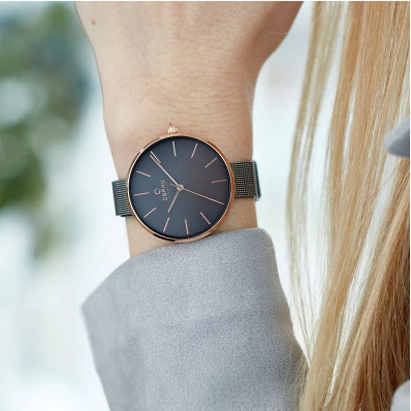 OBAKU Danish trend V211LXVJMJ - Women's Watches - Stainless Steel Black