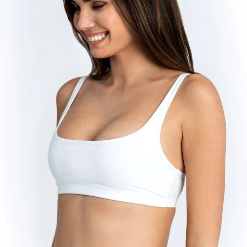 Bread & Boxers Bread & Boxers Soft Bra 舒適有機棉女用無鋼圈內衣 - 白