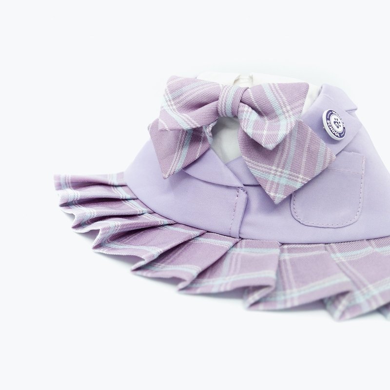 【Momoji】Pet Bib Collar - St Edan Girls (01-Lavender Purple) - Clothing & Accessories - Cotton & Hemp Purple