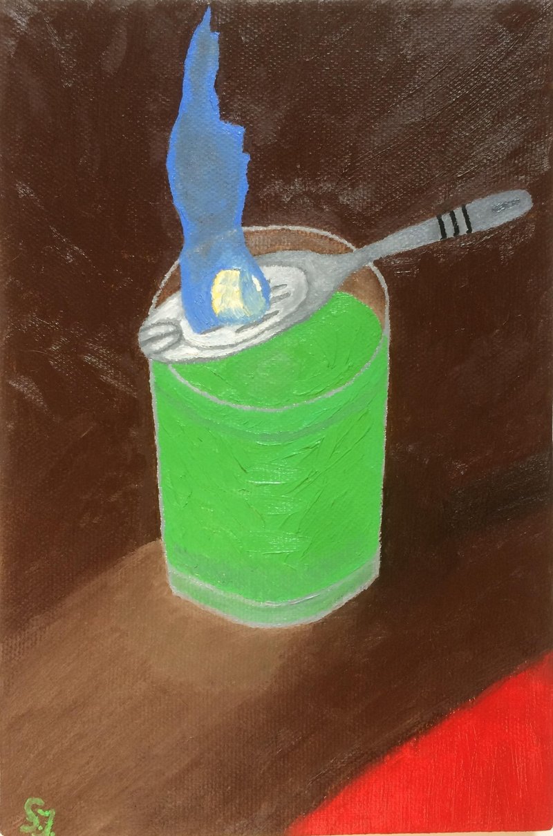 Interior painting still life with Absinthe Art 靜物 原畫 - ตกแต่งผนัง - วัสดุอื่นๆ หลากหลายสี