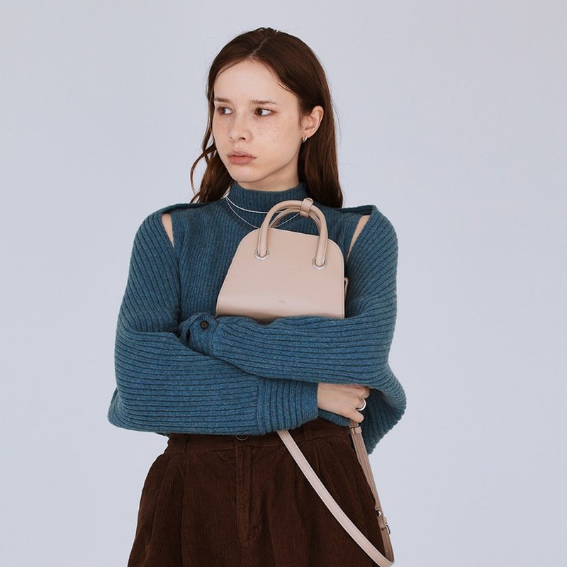 韓國製 MUR FLING MICRO Vegan Leather 包包 ( PLAIN BEIGE) - 側背包/斜孭袋 - 環保材質 