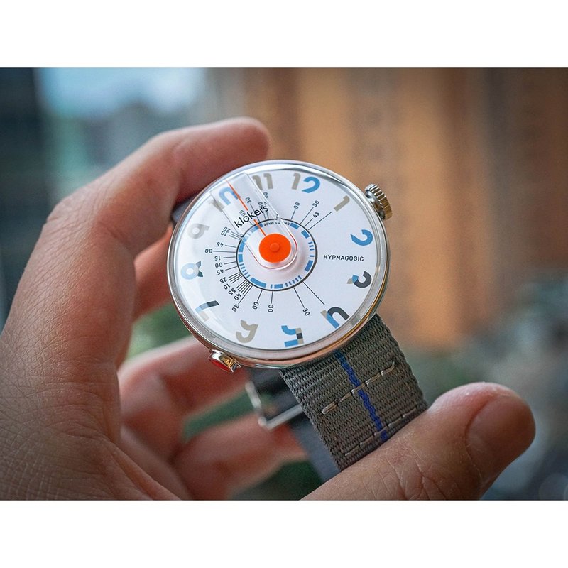 KLOK-08-H4 藍字錶頭+單圈尼龍錶帶_加碼贈送零錢包 - 男錶/中性錶 - 其他材質 藍色