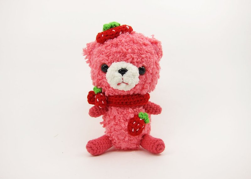 Strawberry Bear Doll - Stuffed Dolls & Figurines - Other Man-Made Fibers Pink