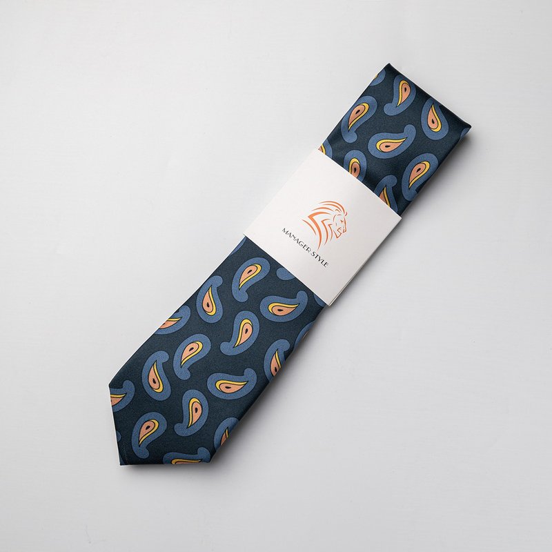 P0917-85 - Ties & Tie Clips - Polyester Blue