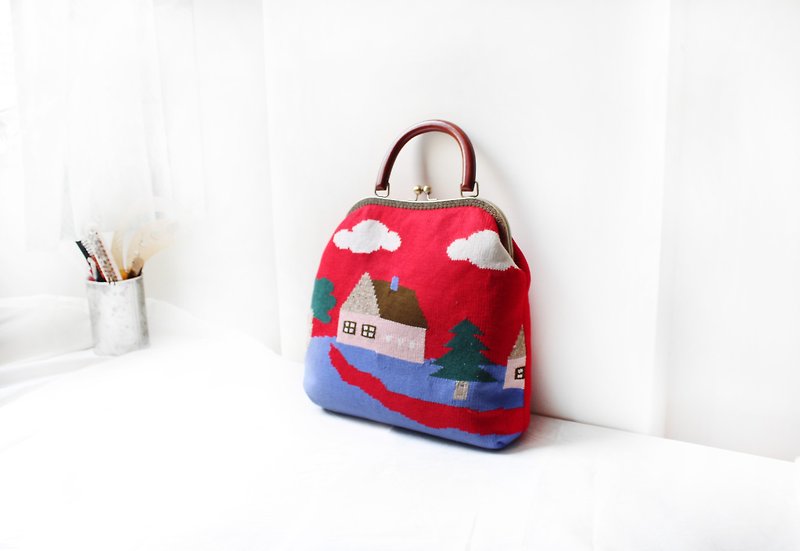 Has a jiho sweater handbag - red house over a limited one - Handbags & Totes - Polyester Red