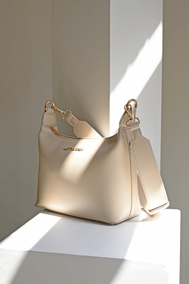 Poetry 經典托特包 - 杏色 - 手提包/手提袋 - 人造皮革 