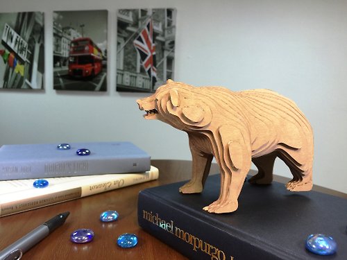 CONTAMO Contamo手作模型DIY材料包 野生動物系列-熊－大