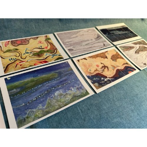 雯柔的藝術空間 明信片 藝術家 陳雯柔 卡片 手繪 禮物 文創 文青 溫暖 療癒 裝飾