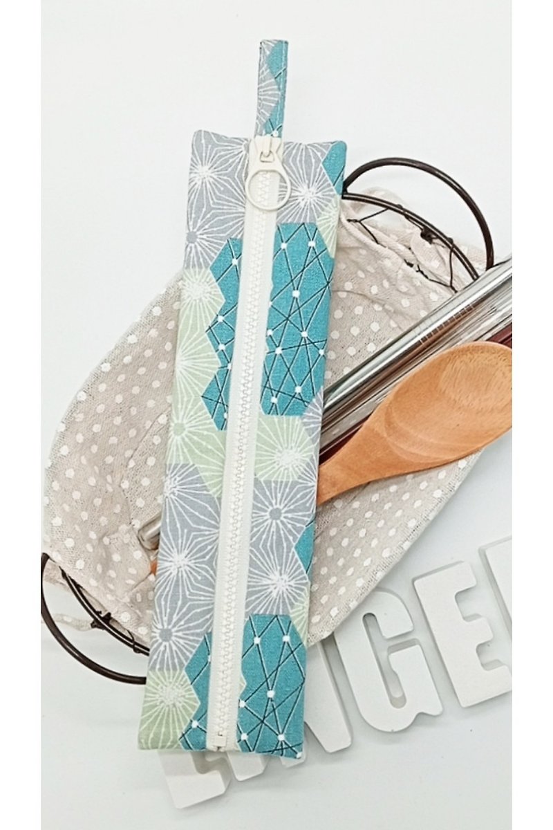 //Lingge // zipper cutlery bag/brush bag/stationery pencil case - Storage - Cotton & Hemp 