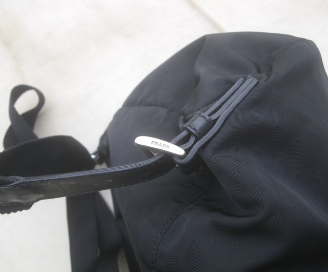 Japanese second-hand Vintage PRADA black nylon backpack - Shop RARE TO GO  Backpacks - Pinkoi