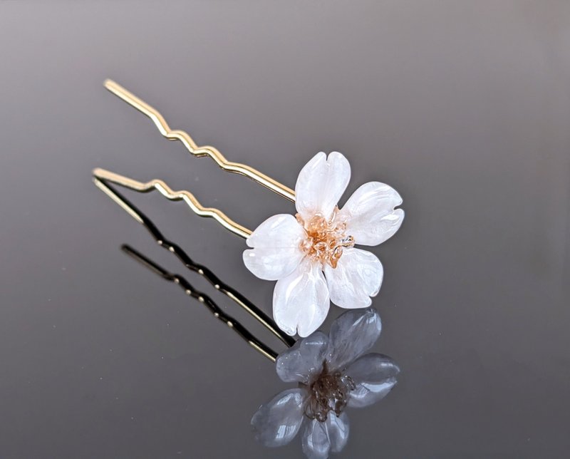 Real Cherry Blossom Head Dress. One-and-only, precious gift from nature. - Hair Accessories - Resin Pink