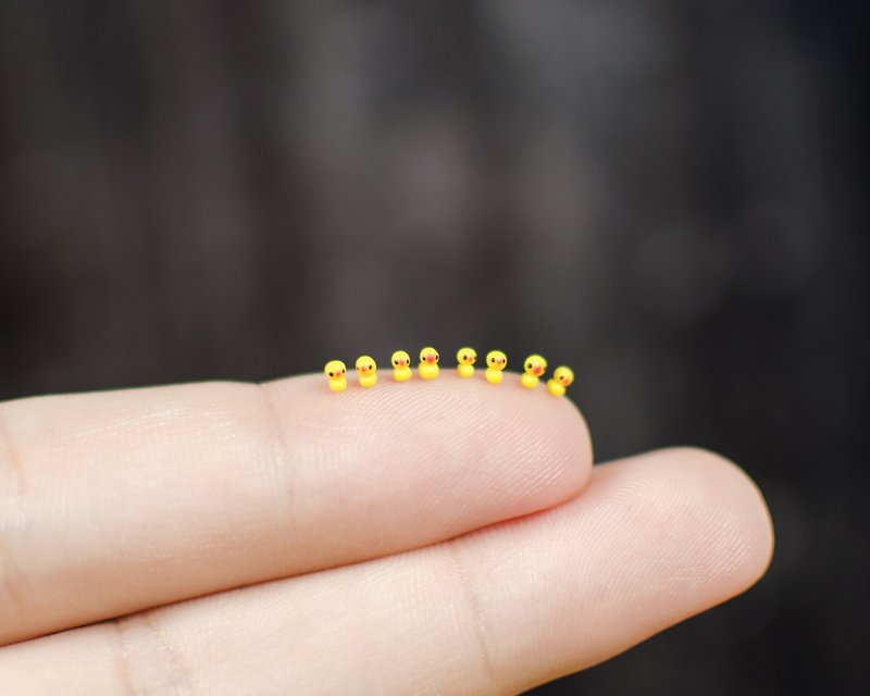 Miniature Yellow Ducky 0.2 cm, Micro Duck - อื่นๆ - วัสดุอื่นๆ สีเหลือง