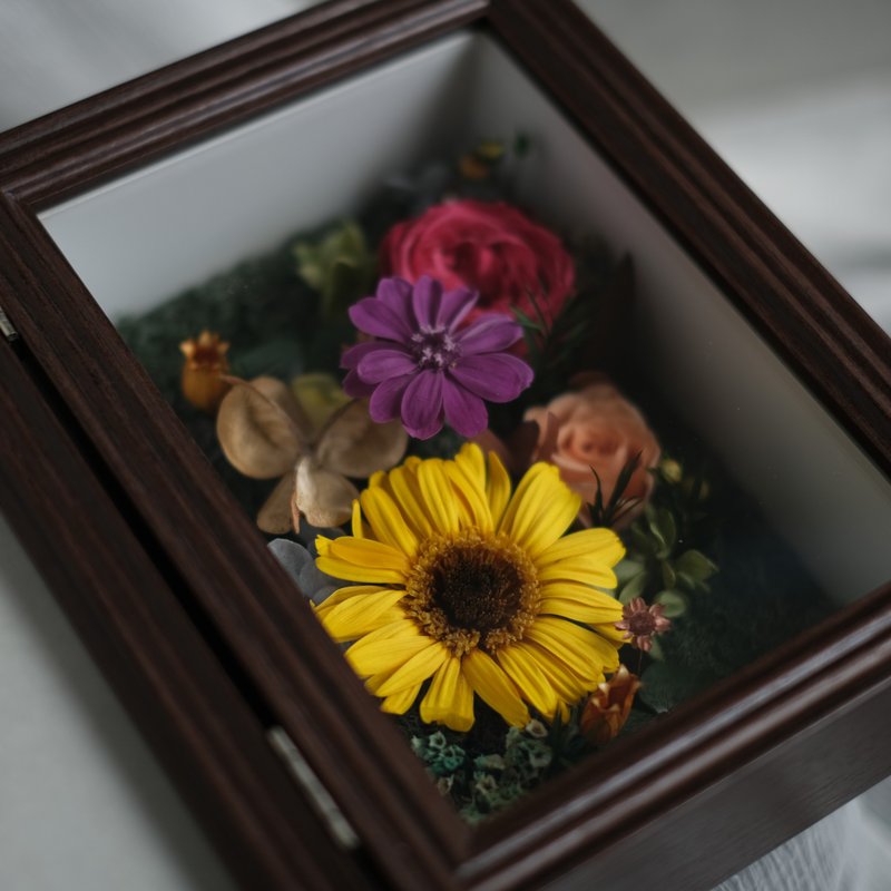 [Garden] Preserved Flowers 8-inch Photo Frame Preserved Flowers Imported from Japan - กรอบรูป - พืช/ดอกไม้ 