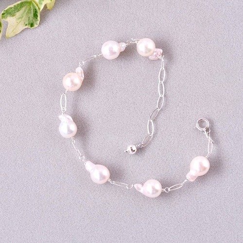 アコヤバロック　ブレスレット　925SV アコヤバロック ブレスレット 925SV