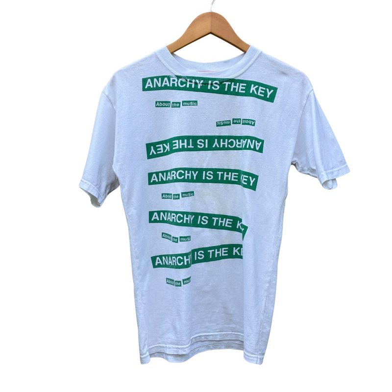 Vintage Green Anarchy Is The Key Undercover Jun Takahashi T Shirt - 男 T 恤 - 棉．麻 白色