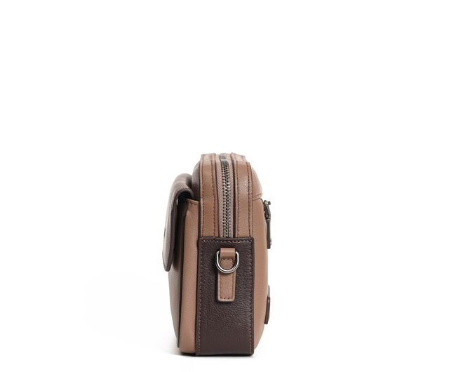 【まさデップさま専用】バイカラー フラップ レザー ショルダーメッセンジャー ショルダーバッグ メッセンジャーバッグ メンズ おしゃれ 人気