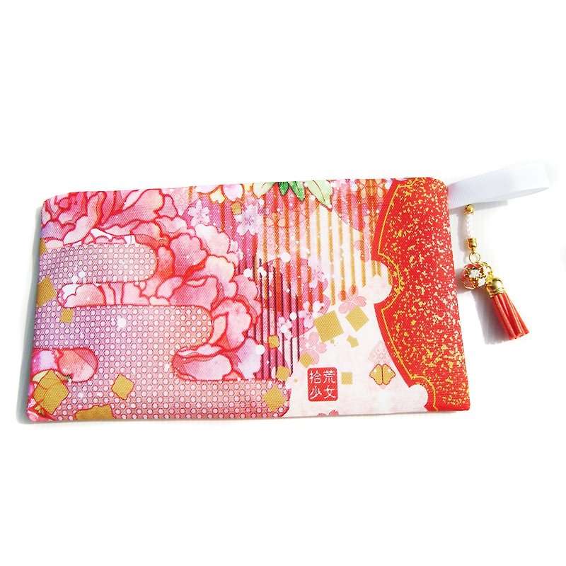 Hefeng Universal Pencil Case─Red - Coin Purses - Cotton & Hemp Red