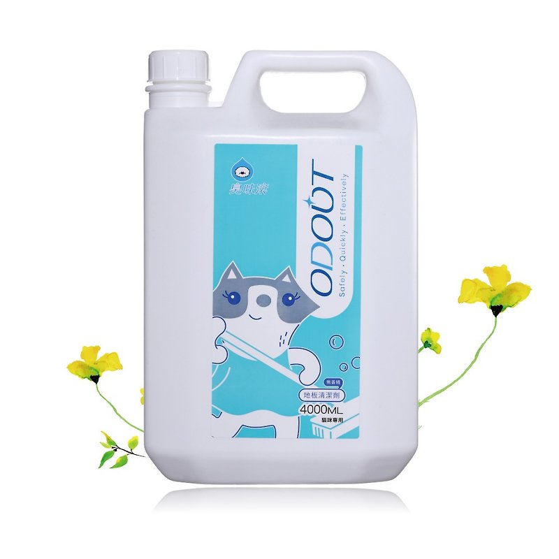 [For cats] Floor cleaner 4000ml - ทำความสะอาด - สารสกัดไม้ก๊อก สีน้ำเงิน