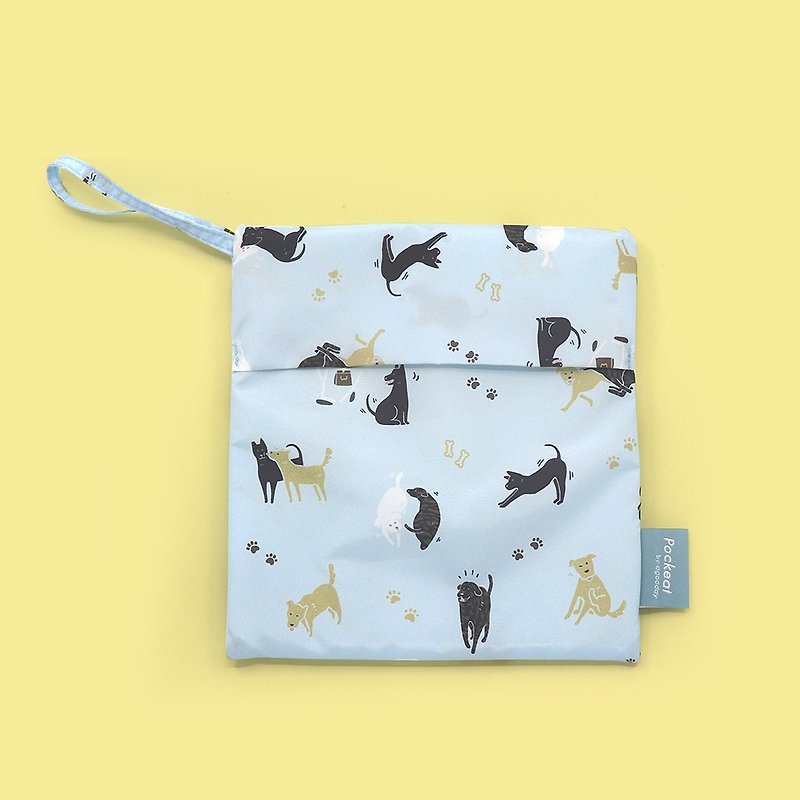 Good Day | Pockeat Snack Bag-Believe in Animals - กล่องข้าว - พลาสติก สีน้ำเงิน