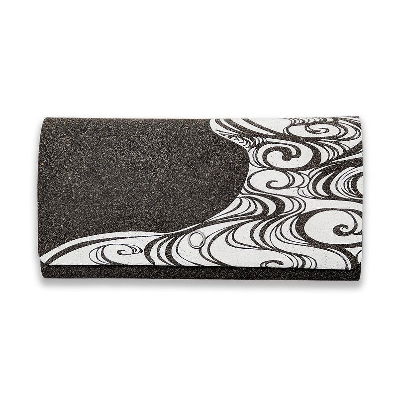 光琳 波 日本設計品牌聯名款 釦式薄長夾-最強的收納皮夾 - 長短皮夾/錢包 - 真皮 多色