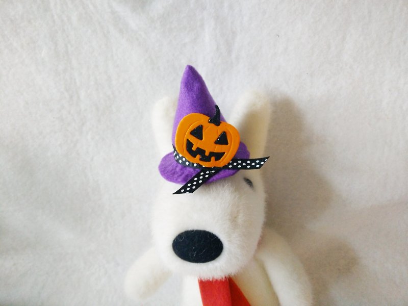 Halloween 萬聖節 寵物 頭飾 帽  Early Bird 早鳥優惠 - 寵物衣服 - 棉．麻 紫色