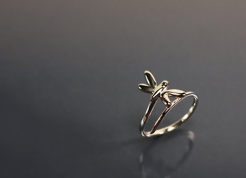 Maple jewelry design 動物系列-小蜻蜓925銀戒
