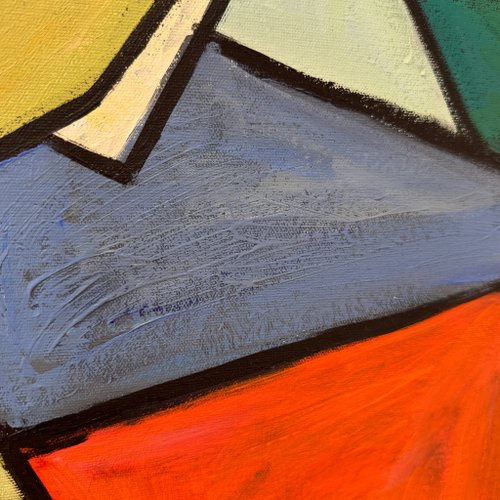 キュビズム 音楽テーマの絵画 大きなキャンバス キュビズム 音楽テーマの絵画 大きなキャンバス