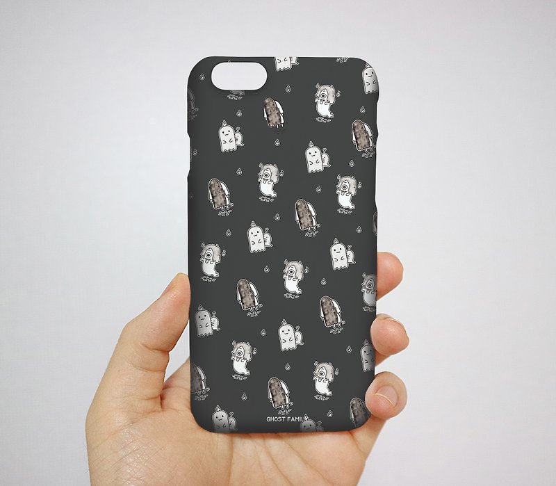 Cute Ghost Phone Case, iPhone, Galaxy, LG - Phone Cases - Plastic White