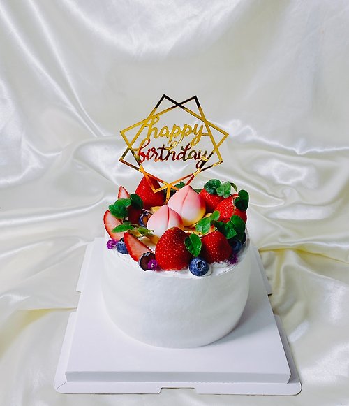 GJ.cake 草莓金壽桃 造型蛋糕 生日蛋糕 客製 造型 母親節 6 8吋 面交