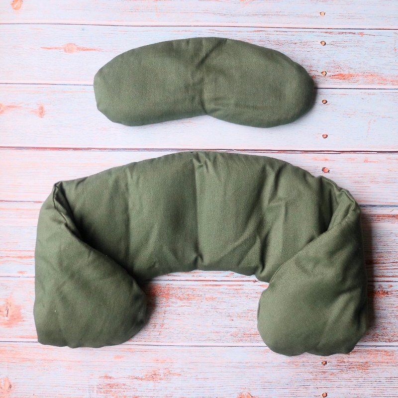 [Traveler] Herbal hot compress pad and warm compress and sleep eye mask for shoulder and neck, microwave heating to relieve shoulder and neck pain - その他 - コットン・麻 多色