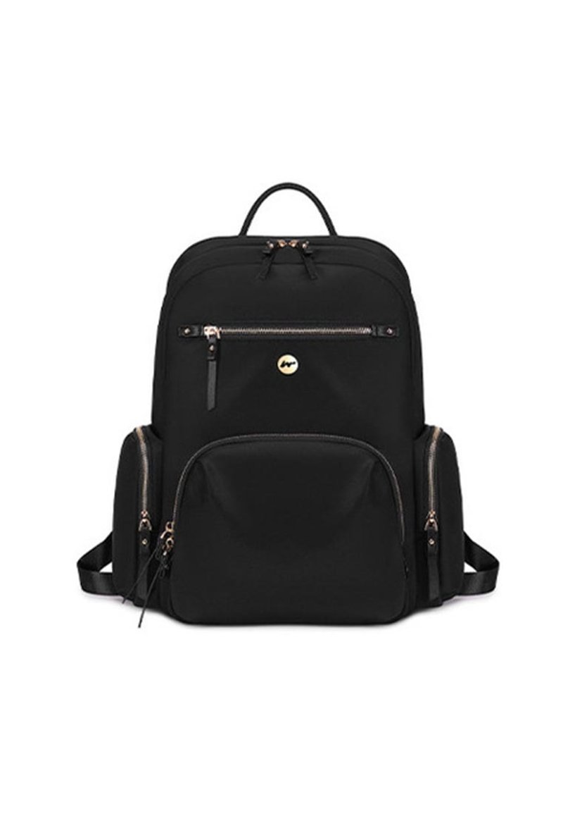 Women Travel Business Backpack A6109 Black - กระเป๋าเป้สะพายหลัง - วัสดุอีโค สีดำ