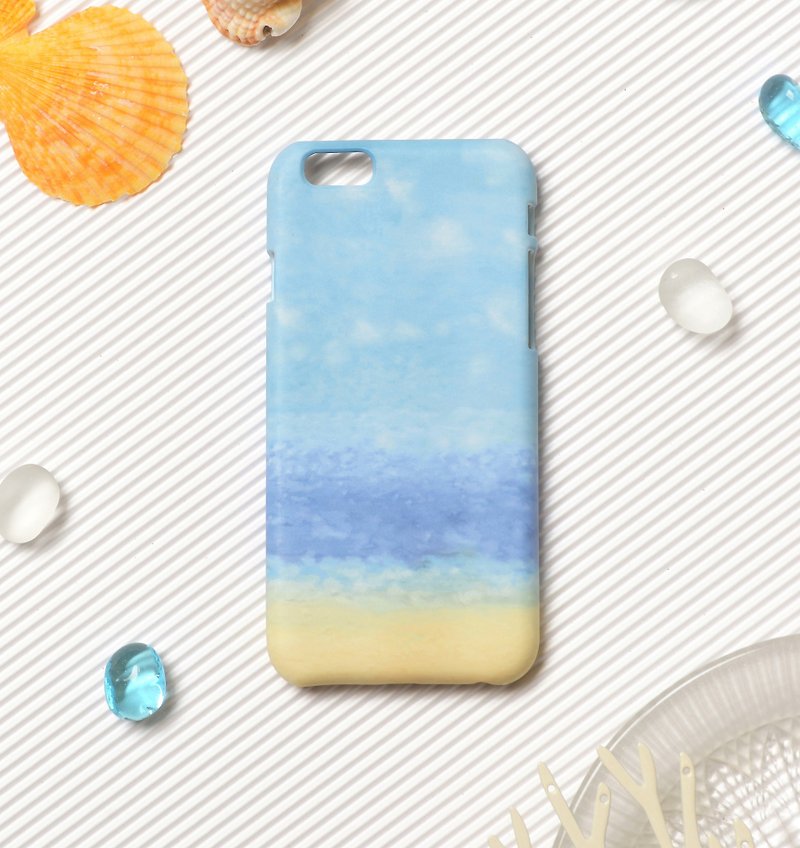 夏日海洋-iPhone原創手機殼/保護套 - 手機殼/手機套 - 塑膠 藍色