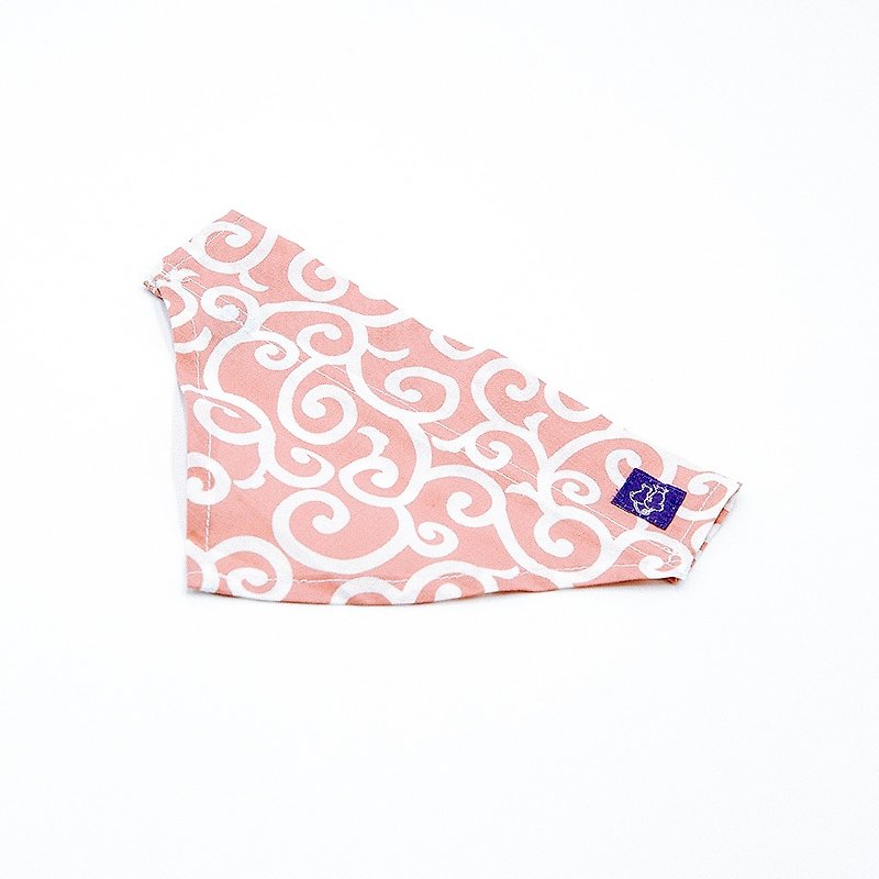 【Momoji】 寵物領巾 - Karakusa - 項圈/牽繩 - 棉．麻 粉紅色