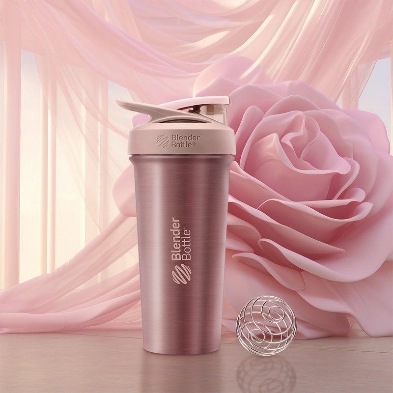 【BlenderBottle】Sleek Ice Keeping Thermos Cup 740ml Stainless Steel Shaker Cup - Vacuum Flasks - Stainless Steel 