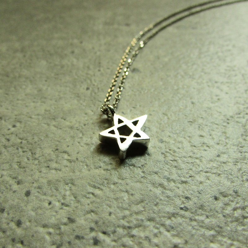 estrella necklace | mittag jewelry | handmade and made in Taiwan - Necklaces - Silver Silver