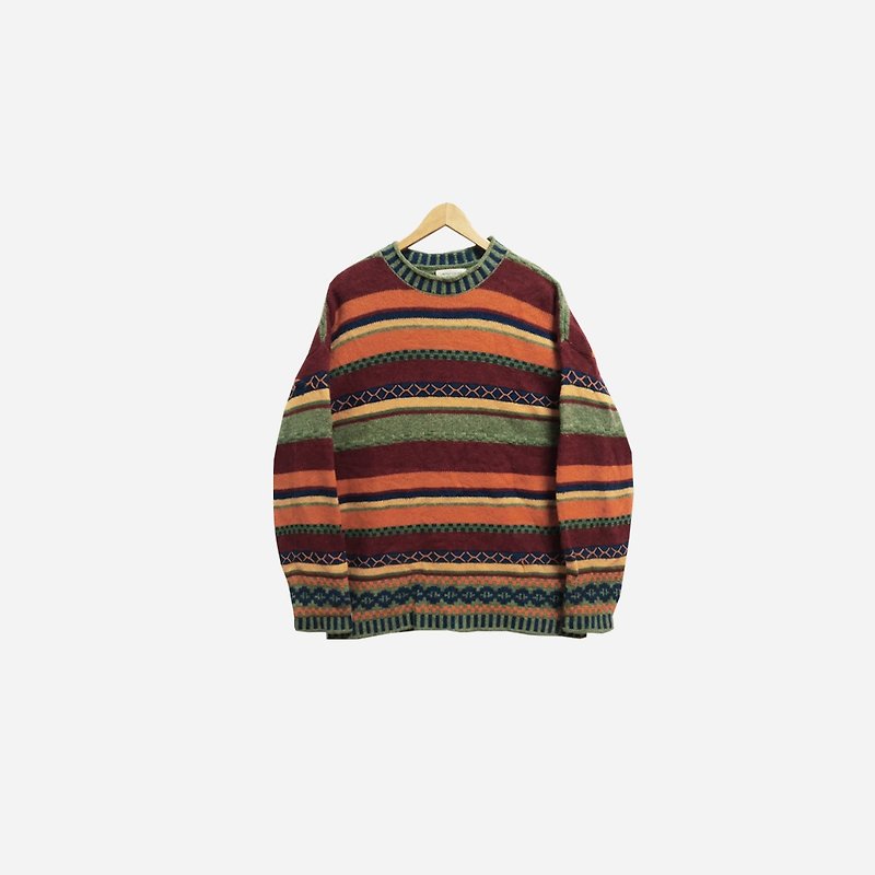 Vintage UNITED COLORS OF BENETTON National Wool Sweater 312 - สเวตเตอร์ผู้หญิง - ขนแกะ หลากหลายสี