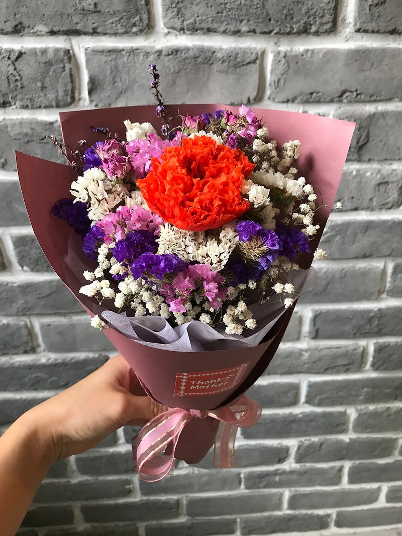 璎珞 Manor*G*Gift Bouquet / Immortal Flower. Dry Flower / Mother's Day / Mother's Day Bouquet - ช่อดอกไม้แห้ง - พืช/ดอกไม้ 