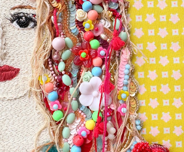 ビーズ刺繍アート 額装 Euphoria - ショップ ビーズ刺繍 maki
