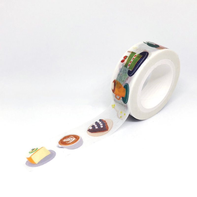 バオバオ児島*喫茶店紙テープ - マスキングテープ - 紙 ブラウン