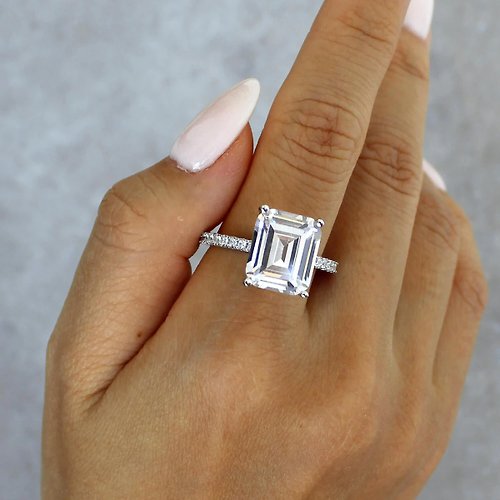 Glowy Jewelry 【手作】經典寶石切割戒指 - 5A 比利時鋯石 - 925純銀