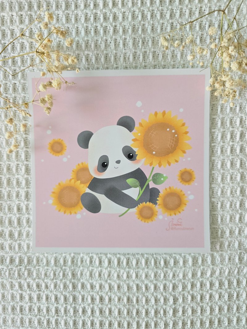 Panda drawing - Illustration, Painting & Calligraphy - Paper Multicolor