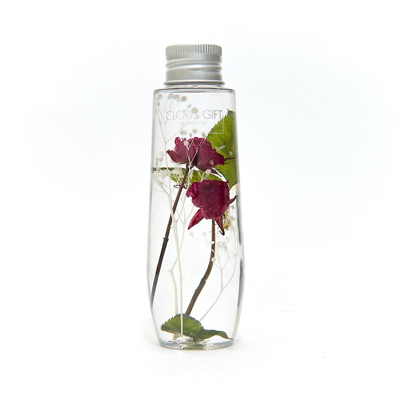 Jelly bottle series [Little Prince Rose] - Cloris Gift glass flowers - ตกแต่งต้นไม้ - พืช/ดอกไม้ สีแดง