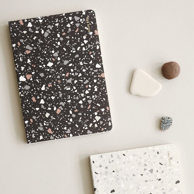 Ready note blank notebook-01 terrazzo black, E2D49078 - Notebooks & Journals - Paper Black